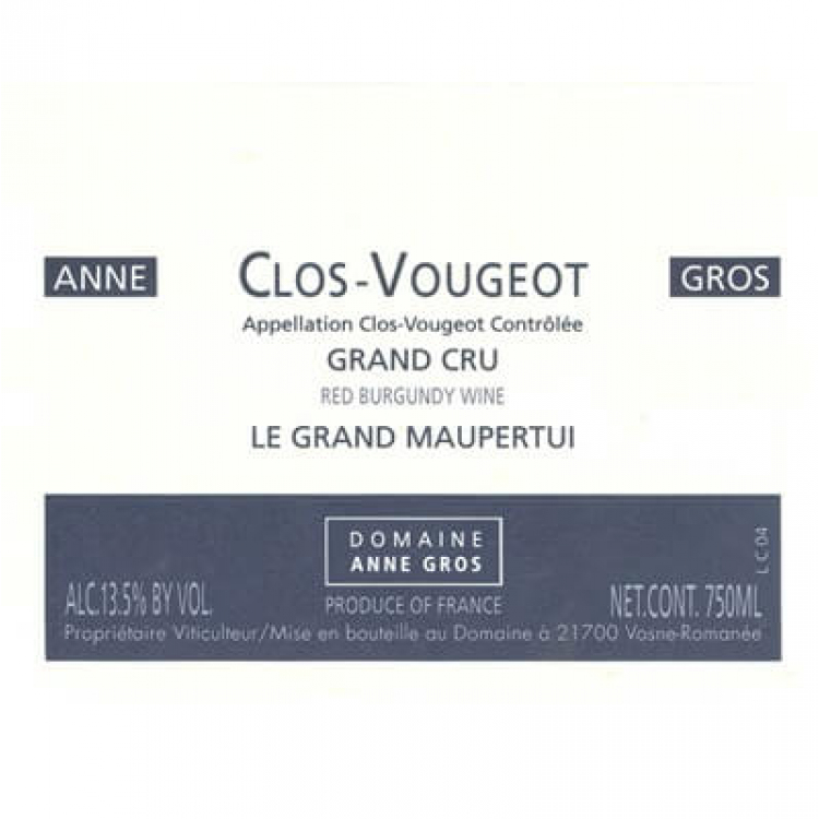Anne Gros Clos-Vougeot Grand Cru Le Grand Maupertui 2020 (6x75cl)