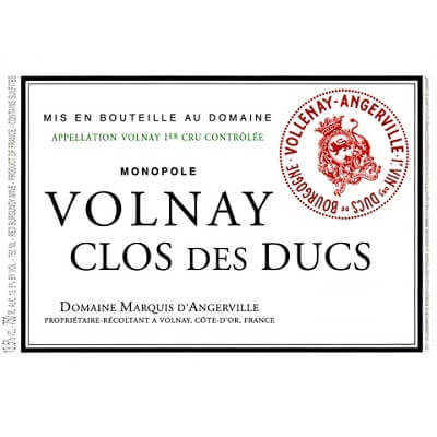 Marquis d'Angerville Volnay 1er Cru Clos des Ducs 2019 (3x150cl)