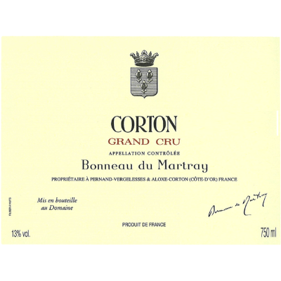 Bonneau du Martray Corton Grand Cru 2009 (3x75cl)