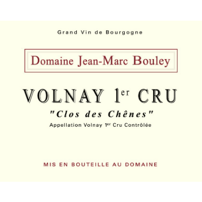 Jean-Marc Bouley Volnay 1er Cru Clos des Chenes 2019 (6x75cl)