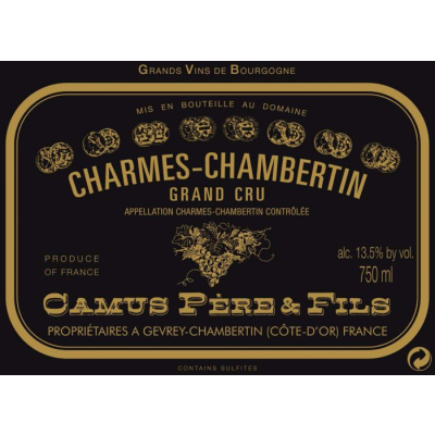 Camus Pere et Fils Charmes-Chambertin Grand Cru 2017 (6x150cl)