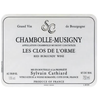 Sylvain Cathiard Chambolle-Musigny Les Clos de l'Orme 2022 (6x75cl)