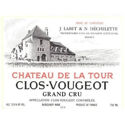 Chateau de la Tour Clos-Vougeot Grand Cru 2022 (1x300cl)