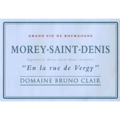 Bruno Clair Morey-Saint-Denis En la Rue de Vergy Rouge 2022 (1x75cl)