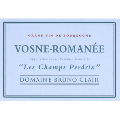 Bruno Clair Vosne Romanee Les Champs Perdrix 2022 (6x75cl)