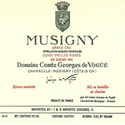 Comte Georges de Vogue Musigny Grand Cru VV 2022 (3x150cl)