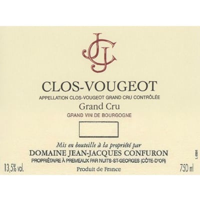Jean-Jacques Confuron Clos-Vougeot Grand Cru 2011 (12x75cl)