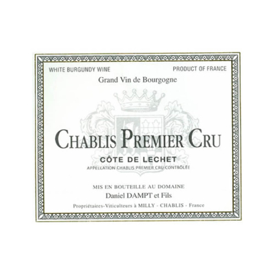 Daniel Dampt Chablis 1er Cru Cote Lechet 2022 (12x75cl)