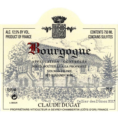 Claude Dugat Bourgogne 2018 (12x75cl)