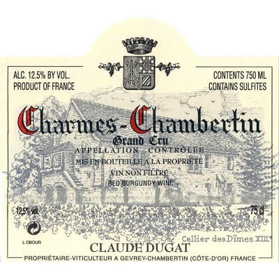 Claude Dugat Charmes-Chambertin Grand Cru 2022 (6x75cl)