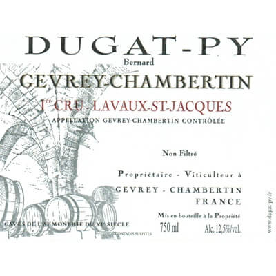 Dugat-Py Gevrey-Chambertin 1er Cru Lavaux Saint-Jacques 2020 (6x75cl)