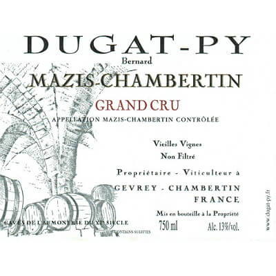 Bernard Dugat-Py Mazis-Chambertin Grand Cru VV 2021 (6x75cl)