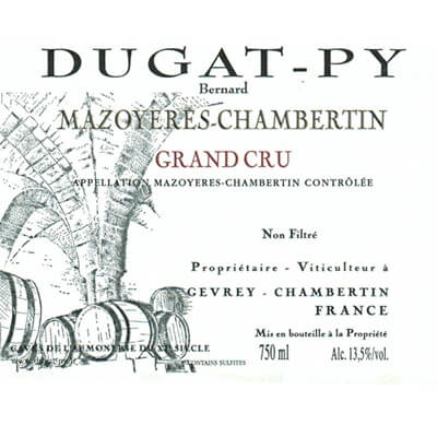 Bernard Dugat-Py Mazoyeres-Chambertin Grand Cru 2018 (3x75cl)