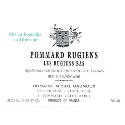 Michel Gaunoux Pommard 1er Cru Les Rugiens 2013 (12x75cl)