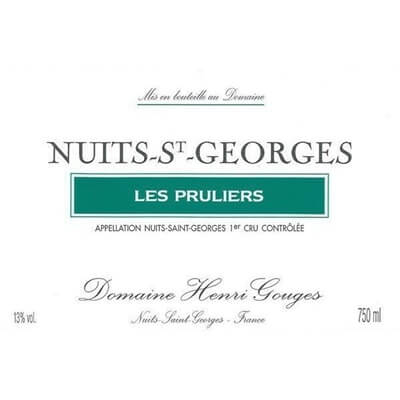 Henri Gouges Nuits-Saint-Georges 1er Cru Les Pruliers 2022 (6x75cl)