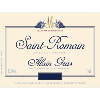 Alain Gras Saint-Romain Rouge 2022 (1x150cl)