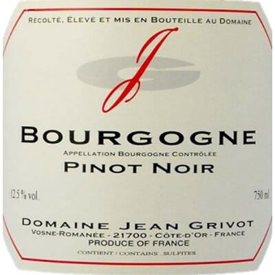 Jean Grivot Bourgogne Rouge 2020 (6x75cl)