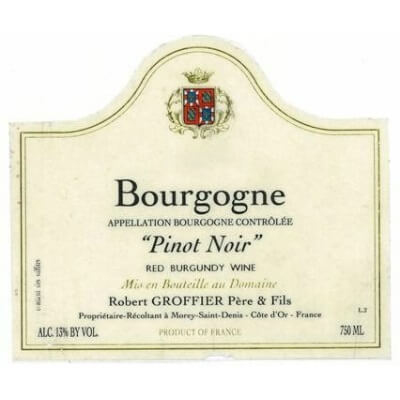 Robert Groffier Bourgogne Rouge 2022 (6x75cl)