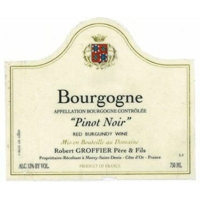 Robert Groffier Bourgogne Rouge 2016 (6x75cl)