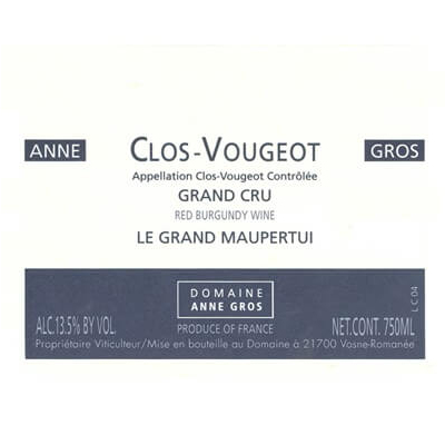 Anne Gros Clos-Vougeot Grand Cru Le Grand Maupertui 2023 (6x75cl)