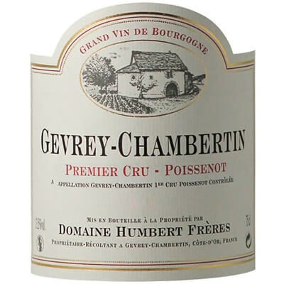 Humbert Freres Gevrey-Chambertin 1er Cru Poissenot 2022 (12x75cl)
