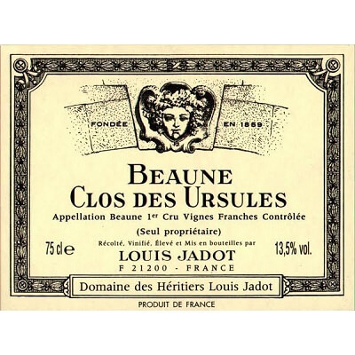 Louis Jadot (des Heritiers) Beaune 1er Cru Clos des Ursules 2020 (3x150cl)