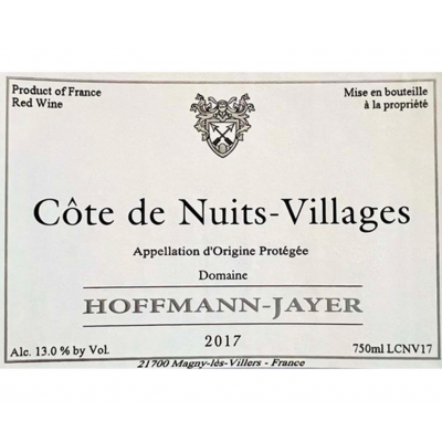 Hoffmann Jayer Cote-de-Nuits Villages 2018 (6x150cl)