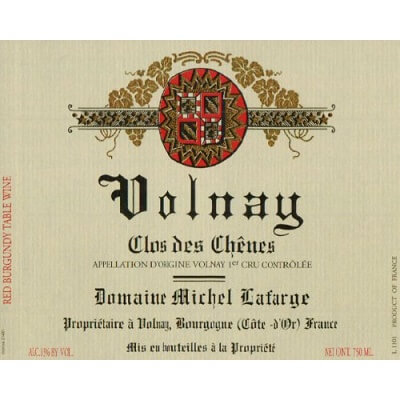 Michel Lafarge Volnay 1er Cru Clos Les Chenes 2022 (12x75cl)