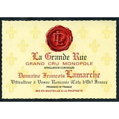 Francois Lamarche La Grande Rue Grand Cru 2021 (3x75cl)