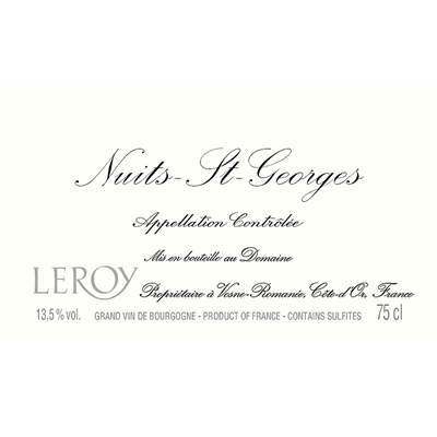 Maison Leroy Nuits-Saint-Georges 1972 (12x75cl)