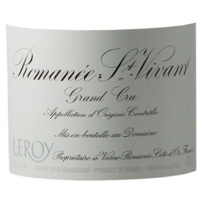 Domaine Leroy Romanee-Saint-Vivant Grand Cru 2001 (1x75cl)