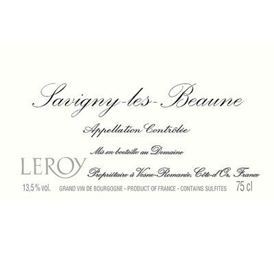 Maison Leroy Savigny-Les-Beaune 2018 (12x75cl)