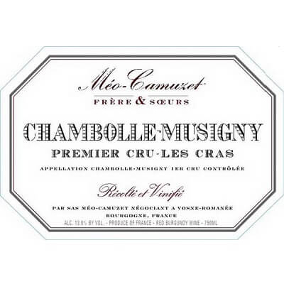 Meo-Camuzet Chambolle-Musigny 1er Cru Les Cras 2018 (3x75cl)