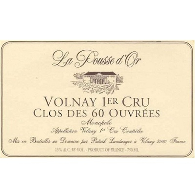 Domaine de la Pousse d'Or Volnay 1er Cru Clos des 60 Ouvrees 2019 (6x75cl)