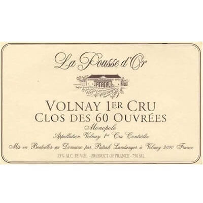 Domaine de la Pousse d'Or Volnay 1er Cru Clos des 60 Ouvrees 2018 (3x150cl)