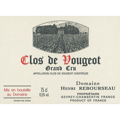 Henri Rebourseau Clos Vougeot Grand Cru 2019 (6x75cl)
