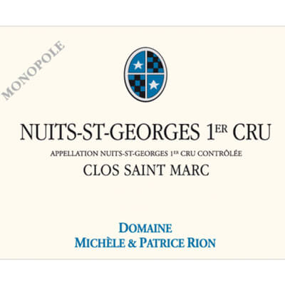 Michele et Patrice Rion Nuits Saint Georges Clos Saint Marc 2019 (3x75cl)