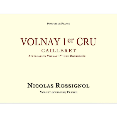 Nicolas Rossignol Volnay 1er Cru Les Caillerets 2019 (6x75cl)