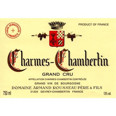 Armand Rousseau Charmes-Chambertin Grand Cru 2022 (12x75cl)
