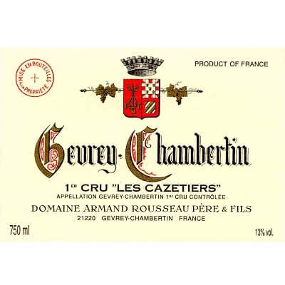 Armand Rousseau Gevrey-Chambertin 1er Cru Les Cazetiers 1988 (1x75cl)