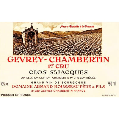 Armand Rousseau Gevrey-Chambertin 1er Cru Clos St-Jacques 2019 (1x75cl)
