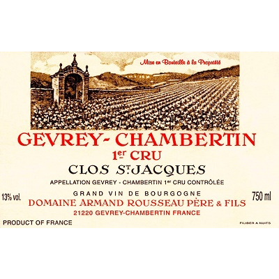 Armand Rousseau Gevrey-Chambertin 1er Cru Clos St-Jacques 2022 (6x75cl)