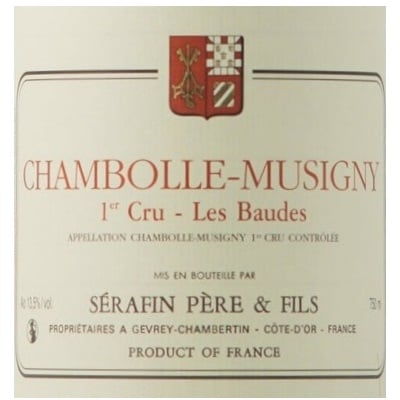 Serafin Pere & Fils Chambolle-Musigny 1er Cru Les Baudes 2013 (12x75cl)