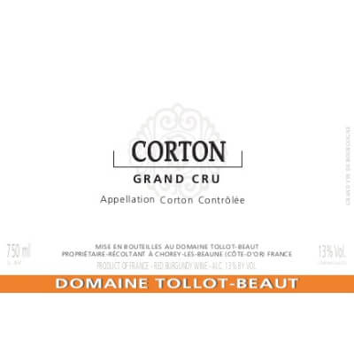 Tollot-Beaut Corton Grand Cru 2020 (6x75cl)