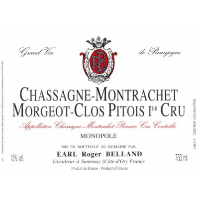 Roger Belland Chassagne-Montrachet 1er Cru Morgeot-Clos Pitois 2022 (6x75cl)