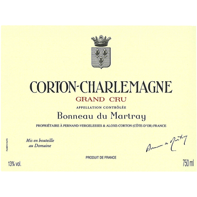 Bonneau du Martray Corton-Charlemagne Grand Cru 1997 (6x75cl)