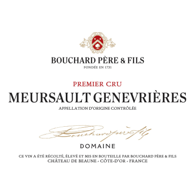 Bouchard Pere & Fils Meursault 1er Cru Les Genevrieres  2022 (12x75cl)