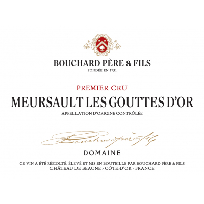 Bouchard Pere & Fils Meursault 1er Cru Les Gouttes d'Or 2018 (6x75cl)