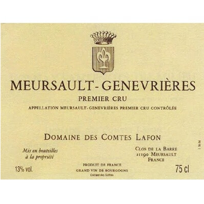 Comtes Lafon Meursault 1er Cru Genevrieres 2022 (6x75cl)