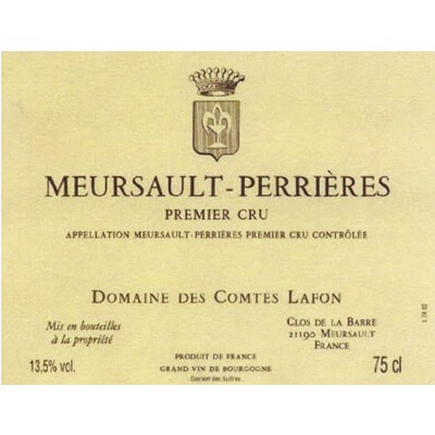 Comtes Lafon Meursault 1er Cru Perrieres 2022 (12x75cl)